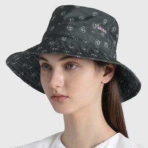 Ganni Smiley Face Bucket Hat Size M/L